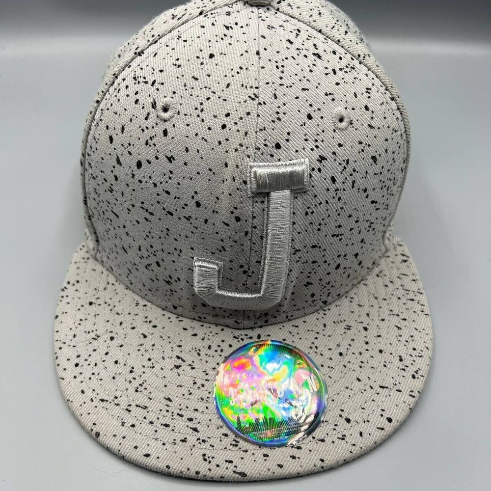 Air Jordan Hat Men Gray 23 Years of Flight Speckle Print Jumpman Snap Back‎ Cap